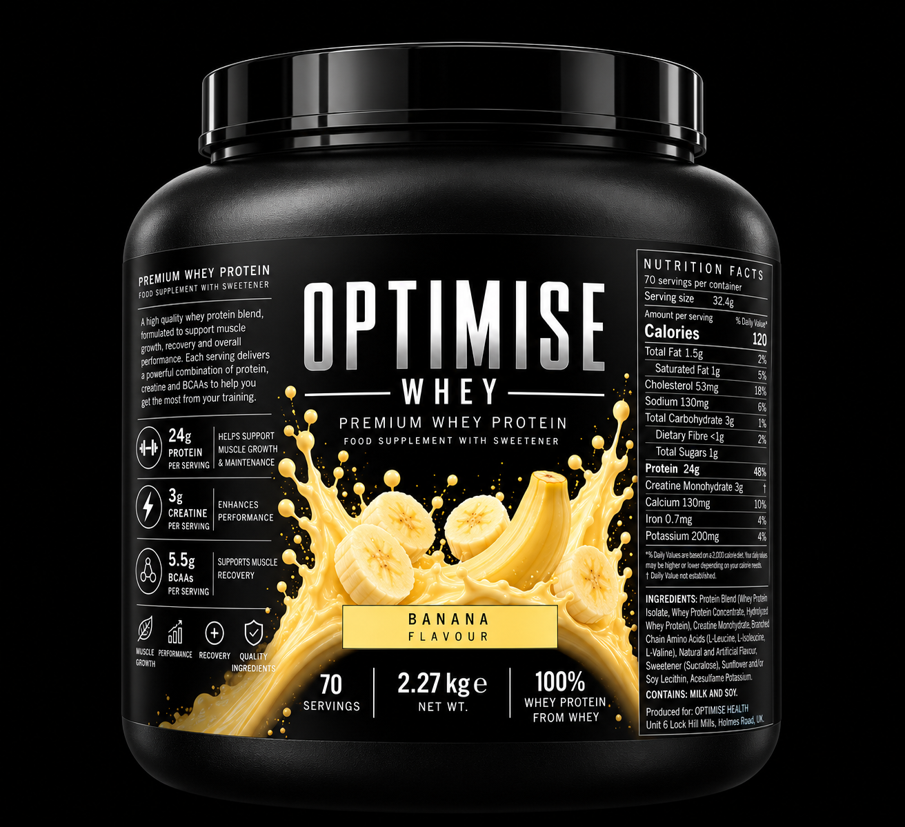 Optimise Whey Concentrate - 2.27kg