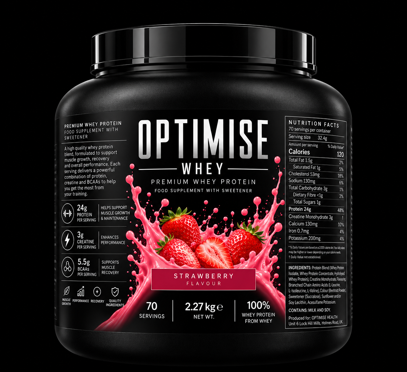 Optimise Whey Concentrate - 2.27kg