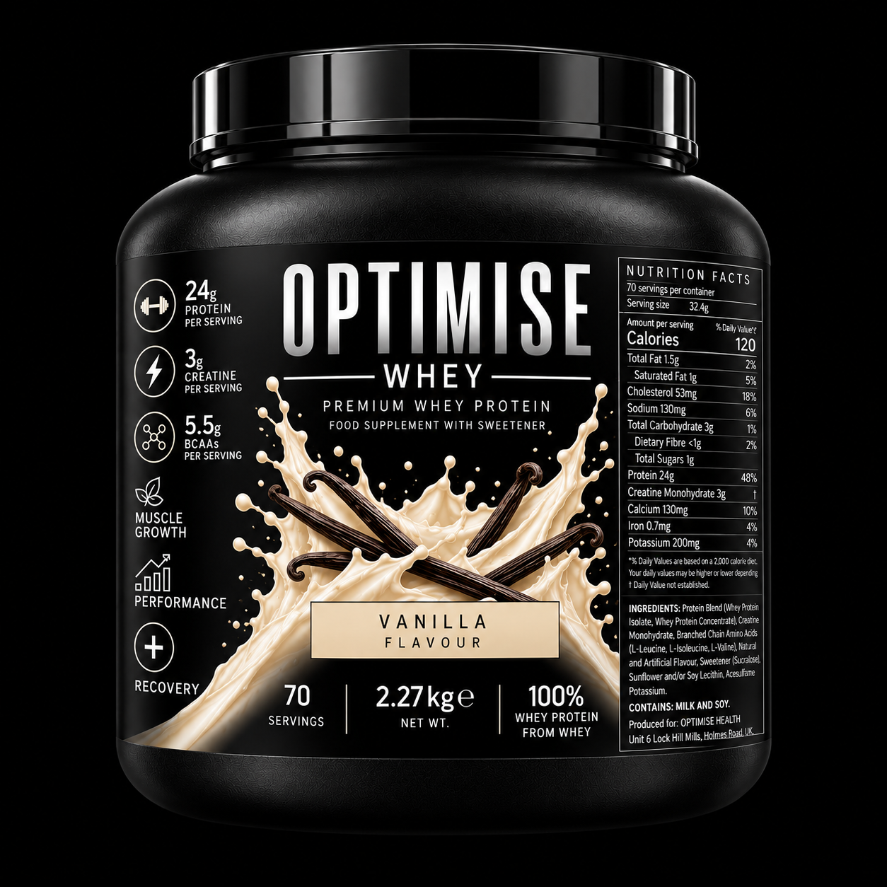 Optimise Whey Concentrate - 2.27kg